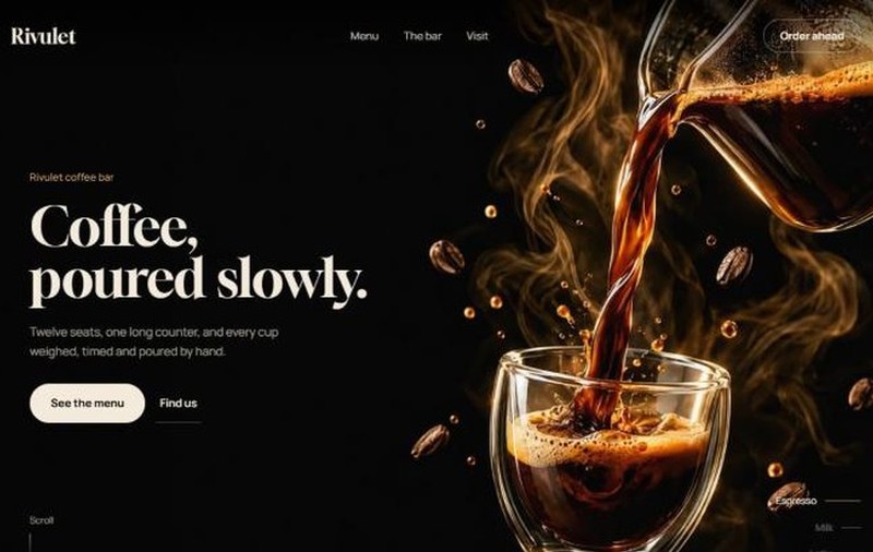 אתר Rivulet Coffee – בית קפה